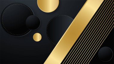 Özet siyah ve altın arkaplan