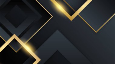 Özet siyah ve altın arkaplan