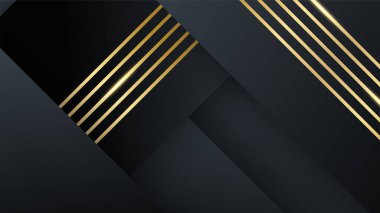 Özet siyah ve altın arkaplan