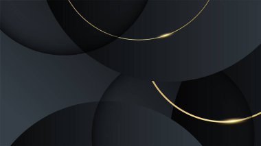 Özet siyah ve altın arkaplan
