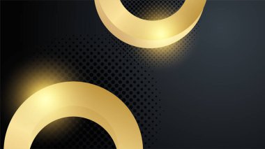 Özet siyah ve altın arkaplan