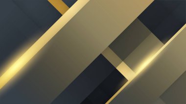 Özet siyah ve altın arkaplan