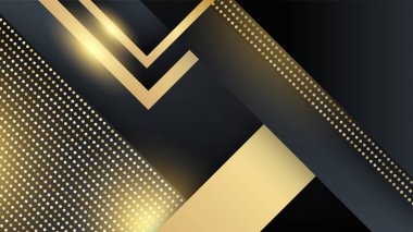 Özet siyah ve altın arkaplan