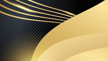 Özet siyah ve altın arkaplan