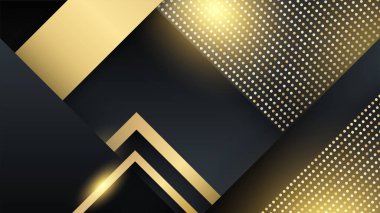 Özet siyah ve altın arkaplan