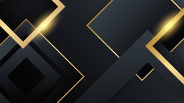 Özet siyah ve altın arkaplan