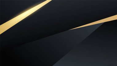 Özet siyah ve altın arkaplan
