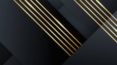 Özet siyah ve altın arkaplan