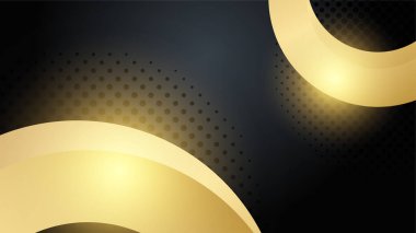 Özet siyah ve altın arkaplan