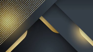 Özet siyah ve altın arkaplan