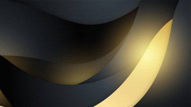 Özet siyah ve altın arkaplan