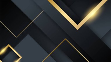 Özet siyah ve altın arkaplan