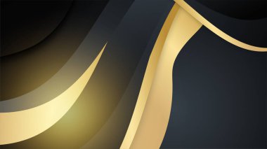 Özet siyah ve altın arkaplan
