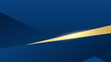 Mavi arkaplanda altın çizgiler