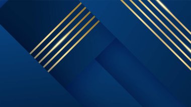 Mavi arkaplanda altın çizgiler