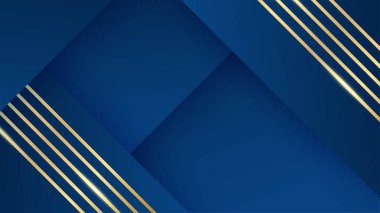 Mavi arkaplanda altın çizgiler