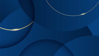 Mavi arkaplanda altın çizgiler