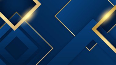 Mavi arkaplanda altın çizgiler