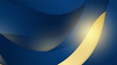 Mavi arkaplanda altın çizgiler