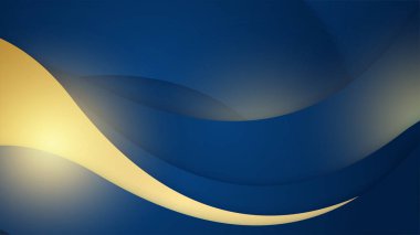 Mavi arkaplanda altın çizgiler