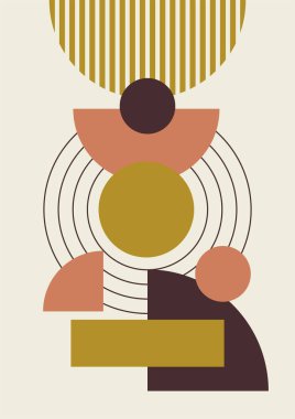 Soyut şekilli Modern Sanatlar koleksiyonu, hayvanlar, bitkiler. Estetik Modern Sanat, Boho Dekor, Minimalist Sanat. Düzenlenebilir Vektör çağdaş poster illüstrasyonu.