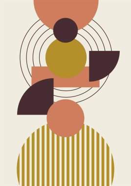 Soyut şekilli Modern Sanatlar koleksiyonu, hayvanlar, bitkiler. Estetik Modern Sanat, Boho Dekor, Minimalist Sanat. Düzenlenebilir Vektör çağdaş poster illüstrasyonu.