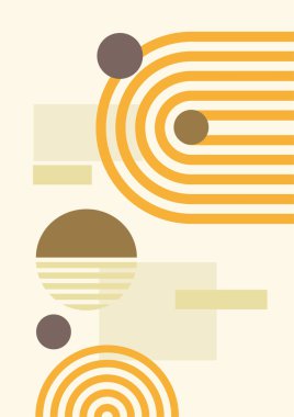 Soyut şekilli Modern Sanatlar koleksiyonu, hayvanlar, bitkiler. Estetik Modern Sanat, Boho Dekor, Minimalist Sanat. Düzenlenebilir Vektör çağdaş poster illüstrasyonu.