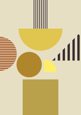 Soyut şekilli Modern Sanatlar koleksiyonu, hayvanlar, bitkiler. Estetik Modern Sanat, Boho Dekor, Minimalist Sanat. Düzenlenebilir Vektör çağdaş poster illüstrasyonu.