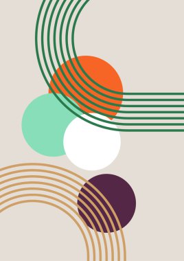 Modern minimalist soyut estetik çizimler. Bohem tarzı duvar dekoru. Çağdaş sanatsal posterlerin koleksiyonu.