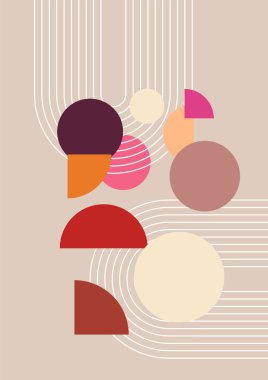 Modern minimalist soyut estetik çizimler. Bohem tarzı duvar dekoru. Çağdaş sanatsal posterlerin koleksiyonu.