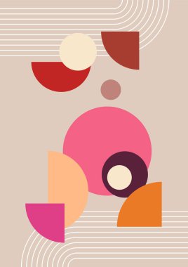 Modern minimalist soyut estetik çizimler. Bohem tarzı duvar dekoru. Çağdaş sanatsal posterlerin koleksiyonu.