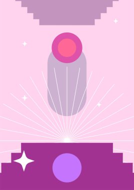 Modern minimalist soyut estetik çizimler. Bohem tarzı duvar dekoru. Çağdaş sanatsal posterlerin koleksiyonu.