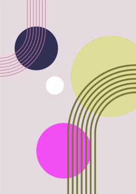 Modern minimalist soyut estetik çizimler. Bohem tarzı duvar dekoru. Çağdaş sanatsal posterlerin koleksiyonu.