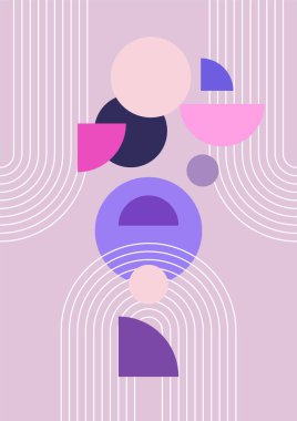 Modern minimalist soyut estetik çizimler. Bohem tarzı duvar dekoru. Çağdaş sanatsal posterlerin koleksiyonu.