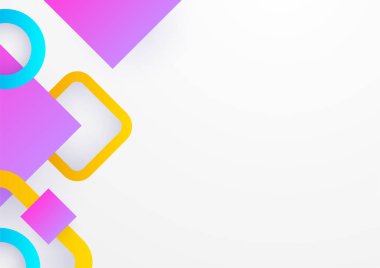 Soyut geometrik desen tasarımlı renkli arkaplanlar