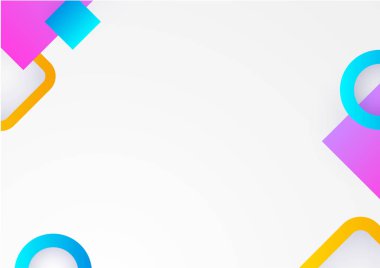 Soyut geometrik desen tasarımlı renkli arkaplanlar