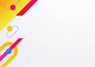 Neon renkli geometrik mozaik desenli soyut arka planlar. Geometrik süslemeli gradyan dokular koleksiyonu. Broşür, afiş, kapak, poster tasarımı. Vektör