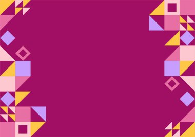 Soyut renkli geometrik desenli arka planlar