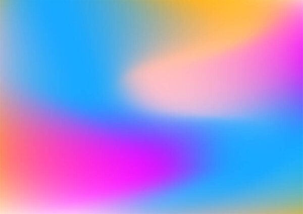 Gradient red yellow orange green blue pink blur abstract background
