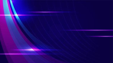 Modern soyut yüksek hızlı hareket. Mavi arka planda renkli dinamik hareket. Pankart ya da poster tasarımı konsepti için hareketli spor deseni.