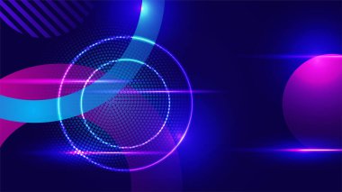 Modern soyut yüksek hızlı hareket. Mavi arka planda renkli dinamik hareket. Pankart ya da poster tasarımı konsepti için hareketli spor deseni.