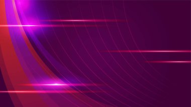 Modern soyut yüksek hızlı teknoloji hareketi. Karanlık arka planda hareket bulanıklığı olan dinamik hareketli ışık izleri. Fütürist, afiş veya poster tasarımı için teknoloji deseni.