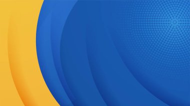 İsveç bayrağı kavramında vektör mavi geometrik arkaplan. Sunum tasarımı, el ilanı, sosyal medya kapağı, web pankartı, teknoloji afişi için modern modaya uygun taze renge sahip soyut bir arkaplan