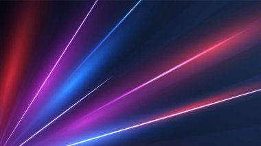 Modern yüksek hızlı ışık efekti. Kavisli ışık demetleriyle soyut bir arkaplan. Teknoloji gelecekteki dinamik hareketi. Pankart ya da poster tasarımı konsepti için hareket deseni.