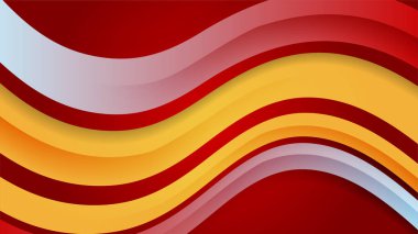 Metin ve ileti tasarımı için kırmızı üçgen arkaplan vektörü kağıt katman kare kutu örtüşür