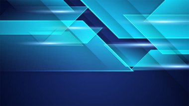 Modern abstract arrows. High-speed technology movement. Colourful dynamic motion on blue background. Movement sport pattern for banner or poster design background concept.