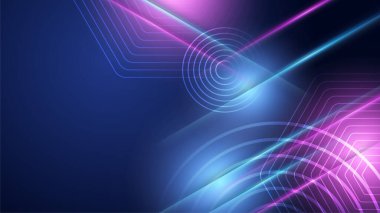 Yüksek hızda hareket eden modern soyut oklar. Dinamik hareket. Sancak ya da poster tasarımı için teknolojik hareketler. Vektör illüstrasyonu