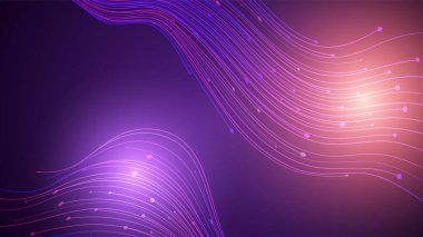 Modern abstract high-speed light effect. Technology futuristic dynamic motion on blue background. Movement pattern for banner or poster design background concept.