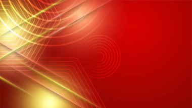 Soyut ışık çizgileri üst üste yüksek hızda hareket ediyor. Renkli dinamik hareket. Sancak ya da poster tasarımı için teknolojik hareket biçimi.