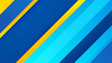 Soyut dinamik mavi ve sarı turuncu arkaplan